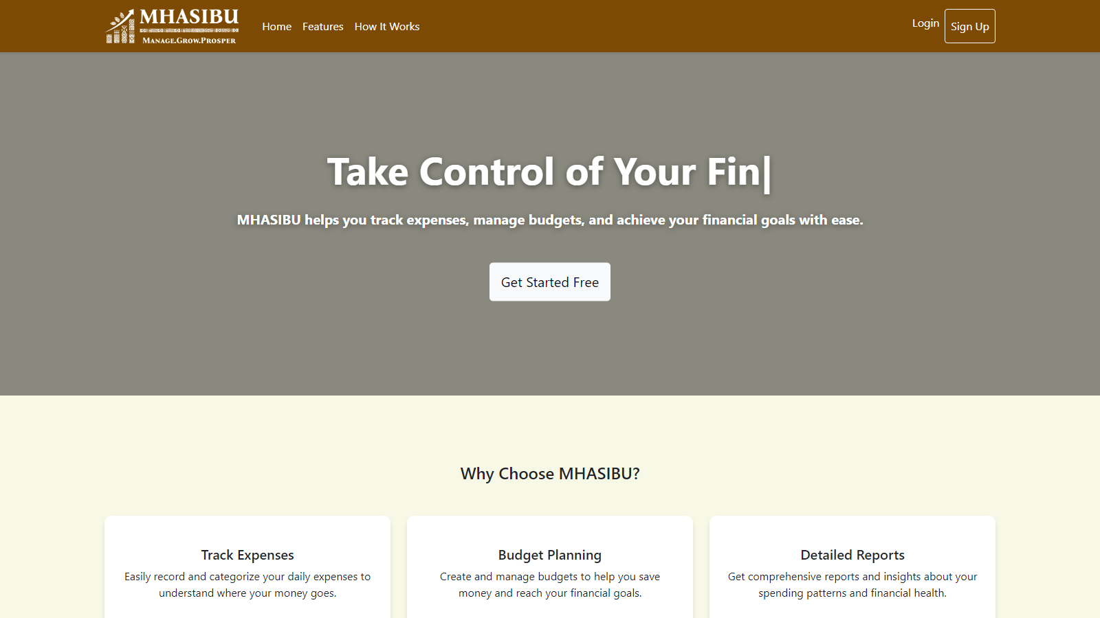 MHASIBU - Personal Finance Manager